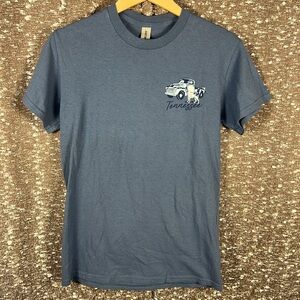 Let's Get Lost Tennessee Short Sleeve‎ Shirt Blue Size Small